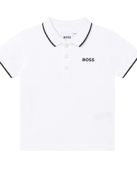 Boss Other - Boss White Polo Shirt with Black Trim